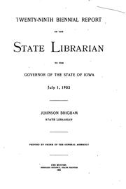 Cover of: Biennial Report by State Library of Iowa