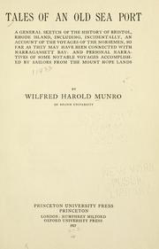 Tales of an old sea port by Wilfred Harold Munro