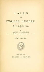 Cover of: Tales from English history. by Agnes Strickland