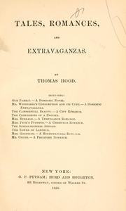 Tales, romances, and extravaganzas by Thomas Hood
