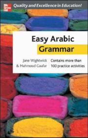 Cover of: Easy Arabic grammar