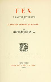 Cover of: Tex by McKenna, Stephen