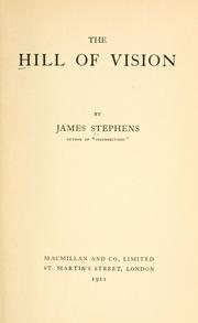 Cover of: The hill of vision. by James Stephens