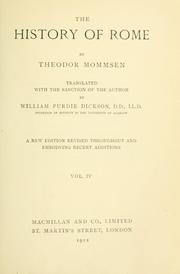 Cover of: The history of Rome: Volume IV