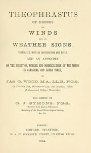 Cover of: Theophrastus of Eresus on winds and on weather signs