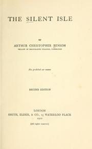 Cover of: The silent isle by Arthur Christopher Benson