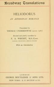 Cover of: An Æthiopian romance by Heliodorus of Emesa