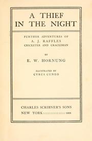 Cover of: A thief in the night by E. W. Hornung