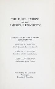 The three nations at the American University by American University (Washington, D.C.)