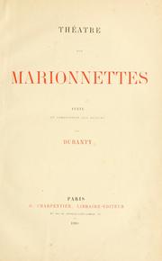 Cover of: Théâtre des marionnettes: texte et composition des dessins.