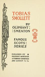 Cover of: Tobias Smollett by William Henry Oliphant Smeaton