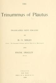 Cover of: T. Macci Plavti Trinvmmvs by Titus Maccius Plautus