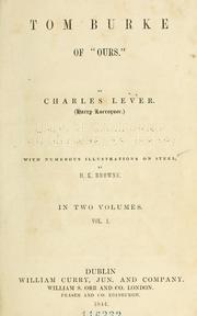 Cover of: Tom Burke of "Ours" by Charles James Lever