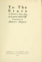 Cover of: To the stars by Leonid Andreyev