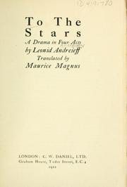 Cover of: To the stars by Leonid Andreyev, Leonid Andreyev