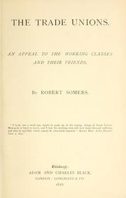 The trade unions by Robert Somers