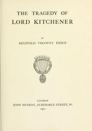 Cover of: tragedy of Lord Kitchener