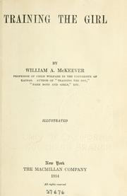 Cover of: Training the girl by McKeever, William A.