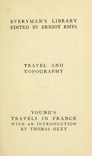 Cover of: Travels in France & Italy during the years 1787, 1788 and 1789.