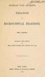 Cover of: Treatise on microscopical diagnosis.