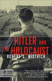 Cover of: Hitler and the Holocaust (Modern Library Chronicles) by Robert S. Wistrich