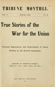 Cover of: True stories of the war for the Union by 