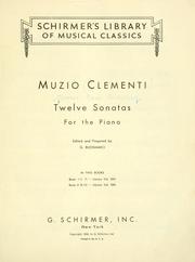 Cover of: Twelve sonatas for the piano