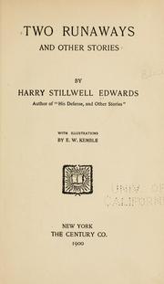 Cover of: Two runaways, and other stories by Harry Stillwell Edwards