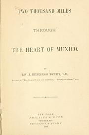 Cover of: Two thousand miles through the heart of Mexico