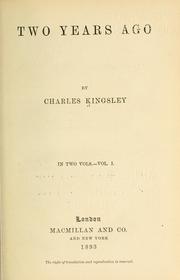 Cover of: Two years ago by Charles Kingsley