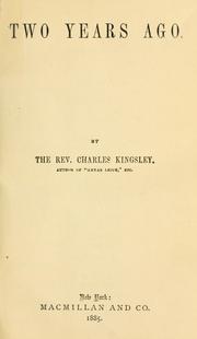 Cover of: Two years ago. by Charles Kingsley