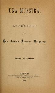 Cover of: muestra: monólogo