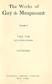 Cover of: Une vie, and other stories.