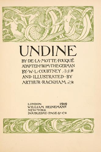 Undine by La Motte-Fou Freiherr de
