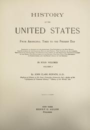 Cover of: United States; a history by John Clark Ridpath
