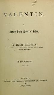 Cover of: Valentin. by Henry Kingsley