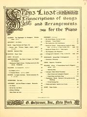 Cover of: Valse de l'opéra Faust.: Transcription for piano by Franz Liszt.