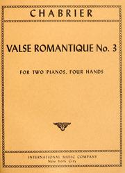 Cover of: Valse romantique no. 3: for two pianos, four hands