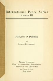 Cover of: Varieties of Pacifism. by Charles Edward Jefferson