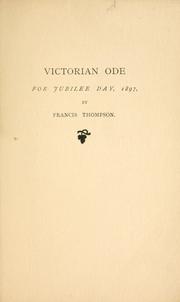 Cover of: Victorian ode for Jubilee day, 1897