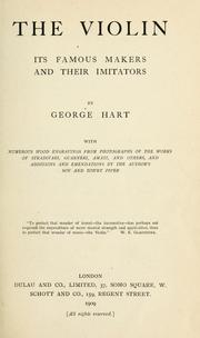 Cover of: The violin by George Hart