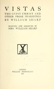 Cover of: Vistas, The Gypsy Christ by Sharp, William