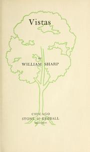 Cover of: Vistas by Sharp, William