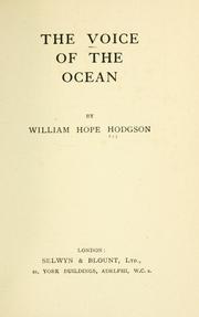 Cover of: The voice of the ocean. by William Hope Hodgson