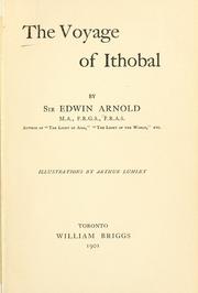 Cover of: The voyage of Ithobal ... by Edwin Arnold