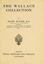 Cover of: The Wallace collection by Frank Rutter