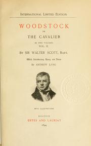 Cover of: Woodstock, or, The Cavalier