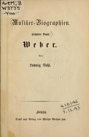 Cover of: Weber.