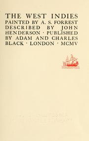 Cover of: West Indies; painted by A. S. Forrest: described by John Henderson.