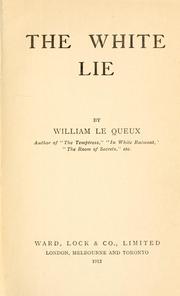 Cover of: The white lie.